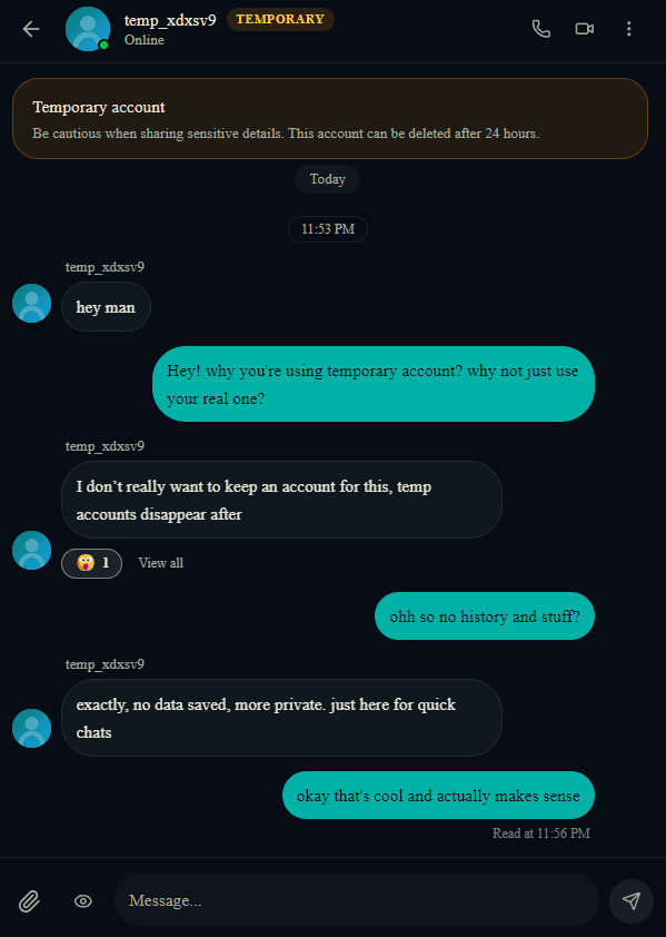 Temporary access preview