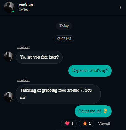 Real-time messaging preview